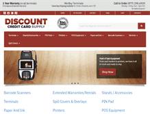 Tablet Screenshot of discountcreditcardsupply.com